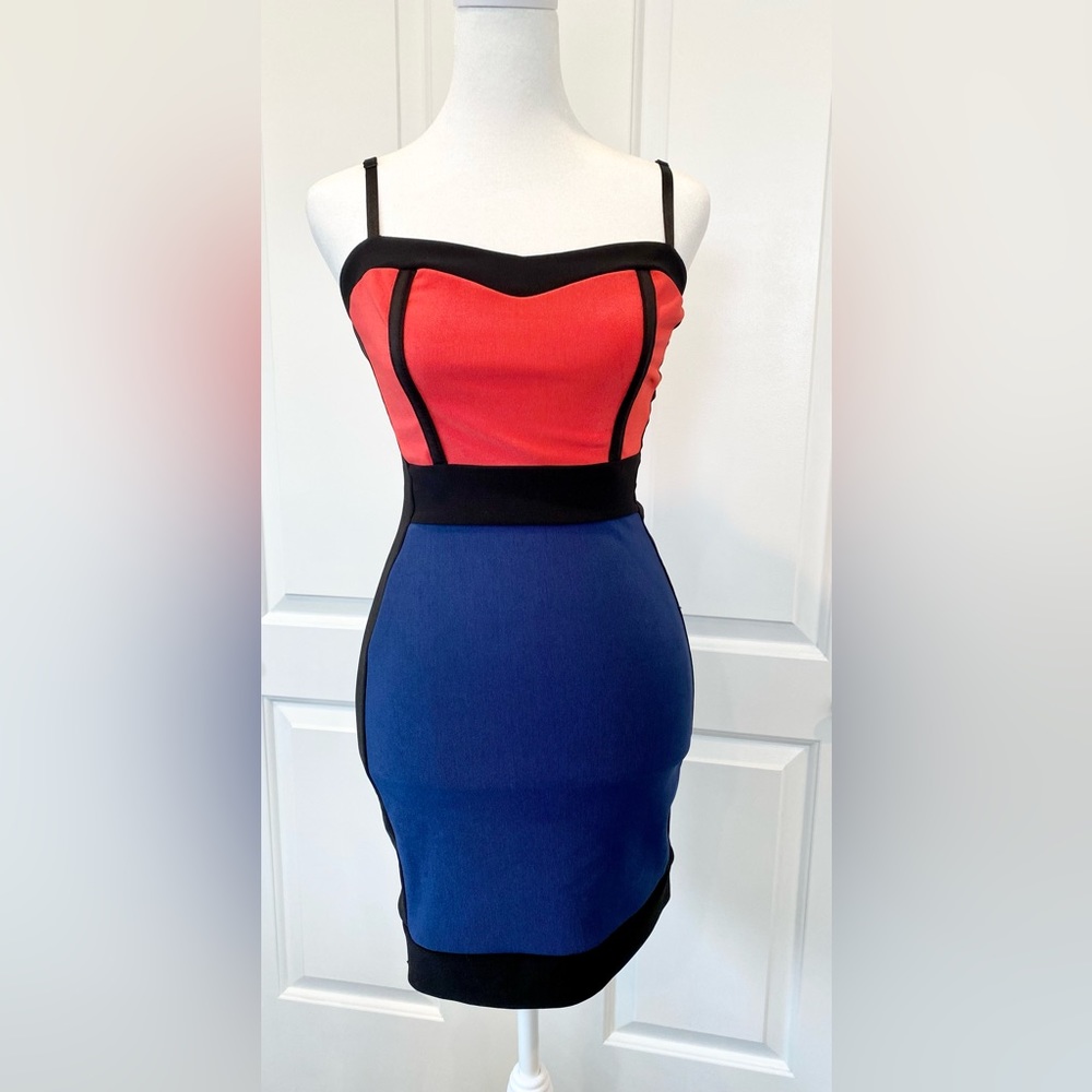 Foreign Exchange Color block bodycon dress